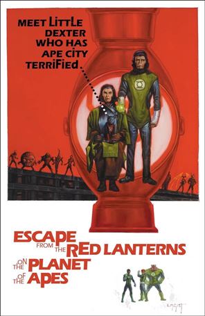 Planet of the Apes/Green Lantern issue 3-C E.M Gist 1:10 Movie Poster Cover