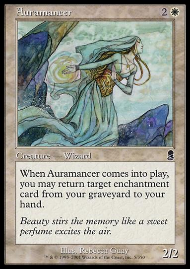 Magic the Gathering: Odyssey (Base Set) card 5 Auramancer