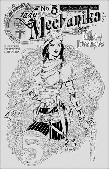 Lady Mechanika: The Tablet of Destinies issue 5-C Joe Benitez 1:10 Black & White Cover