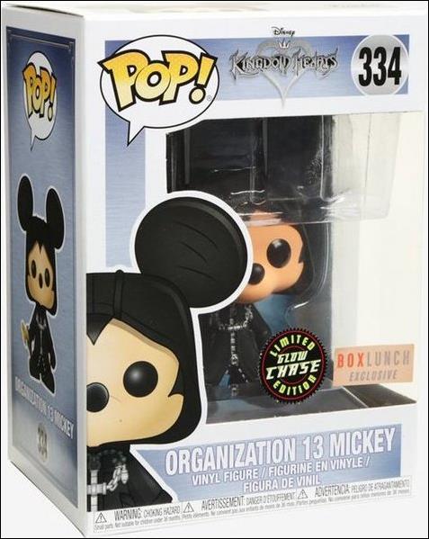 POP! Disney figure 334-B Organization 13 Mickey (Glow ) 1:6 Chase