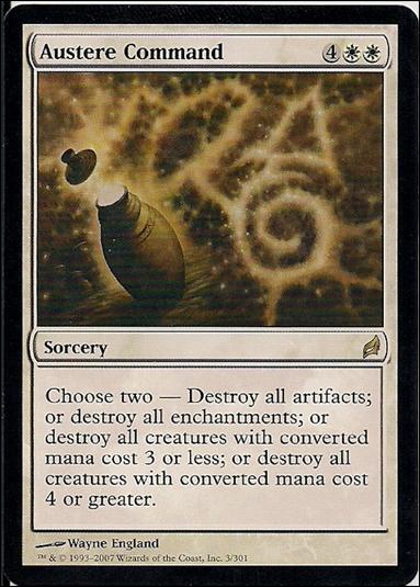 Magic the Gathering: Lorwyn (Base Set) card 3 Austere Command