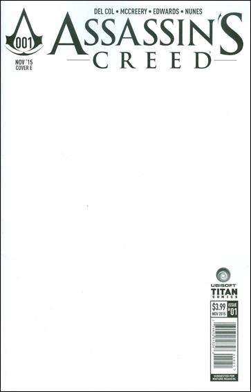 Assassin's Creed issue 1-E Blank/Sketch Cover