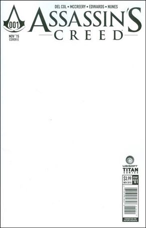 Assassin's Creed issue 1-E Blank/Sketch Cover