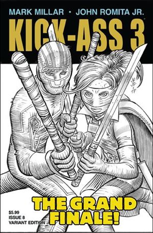 Kick-Ass 3 issue 8-B John Romita Jr. 1:50 Sketch Cover