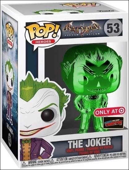 POP! Heroes figure 53-H The Joker (Green Chrome) Target NYCC Debut