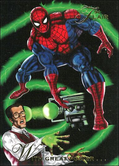 Marvel Annual Flair '94 (Base Set) card 3 With Great Power...