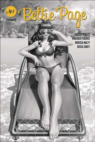 Bettie Page (2020) issue 1-M Jung-Geun Yoon 1:25 Black & White Cover