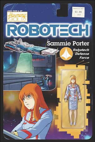 Robotech (2017) issue 19-B Blair Shedd Action Figure Cover