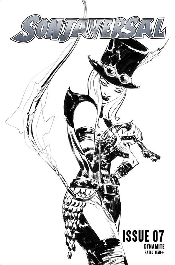 Sonjaversal issue 7-J Jae Lee 1:15 Black & White Cover