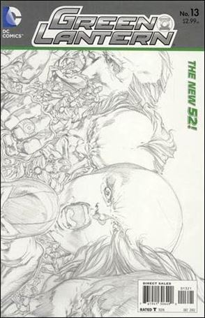 Green Lantern (2011) issue 13-D 1:25 Wraparound Sketch Cover