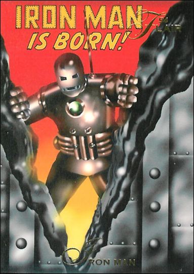Marvel Annual Flair '94 (Base Set) card 6 Iron Man (Printed as #8 on Back)