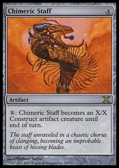 Magic the Gathering: 10th Edition (Base Set) card 313 Chimeric Staff