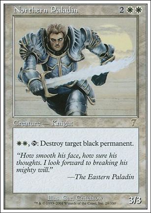 Magic the Gathering: 7th Edition (Base Set) card 28 Northern Paladin