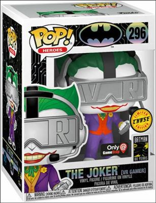 POP! Heroes figure 296 The Joker (VR Gamer) Chase GameStop Exclusive