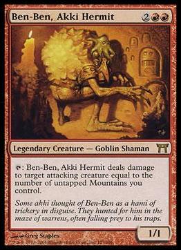 Magic the Gathering: Champions of Kamigawa (Base Set) card 157 Ben-Ben, Akki Hermit
