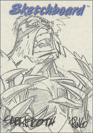 Marvel Creators Collection '98 (Sketchboard Subset) card 21-C Sabretooth (Grey)