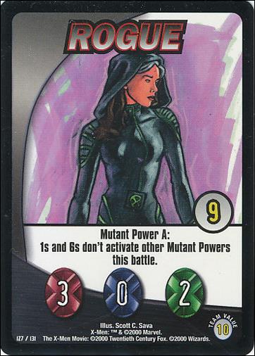 X-Men Trading Card Game (Base Set) card 127 Rogue