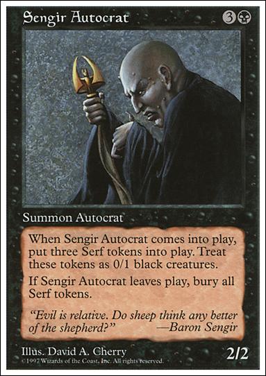 Magic the Gathering: 5th Edition (Base Set) card 193 Sengir Autocrat