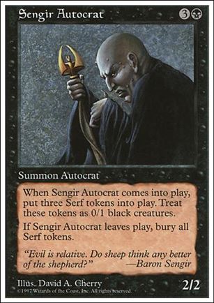 Magic the Gathering: 5th Edition (Base Set) card 193 Sengir Autocrat