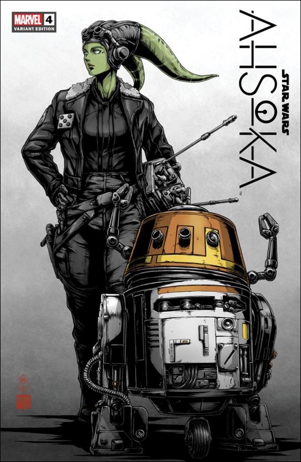 Star Wars: Ahsoka issue 4-E Retailer Exclusive Takashi Okazaki Dress Cover