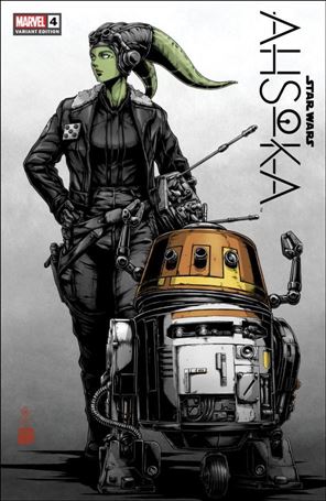 Star Wars: Ahsoka issue 4-E Retailer Exclusive Takashi Okazaki Dress Cover