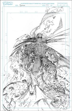 Spawn issue 314-D Greg Capullo 1:50 Sketch Cover