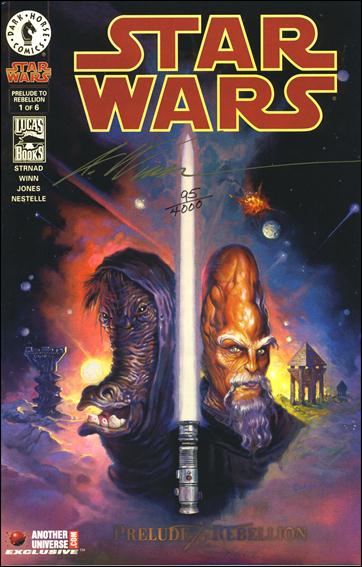 Star Wars/Star Wars Republic issue 1-D DF AU Holofoil Cover (Signed by A. Winn) 1/4000