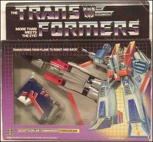Transformers: More Than Meets the Eye (Generation 1) figure 14 Starscream (Decepticon Air Commander)