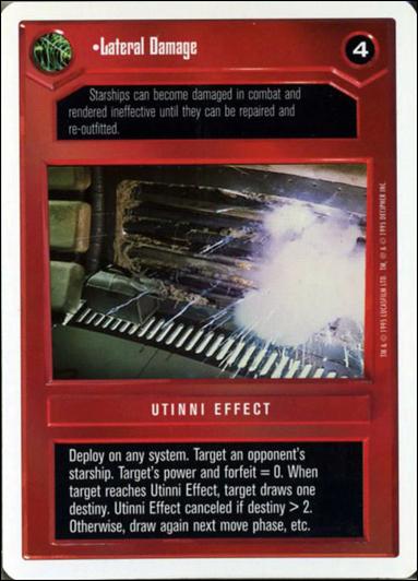 Star Wars: Premiere Unlimited (Base Set) card 67 Lateral Damage