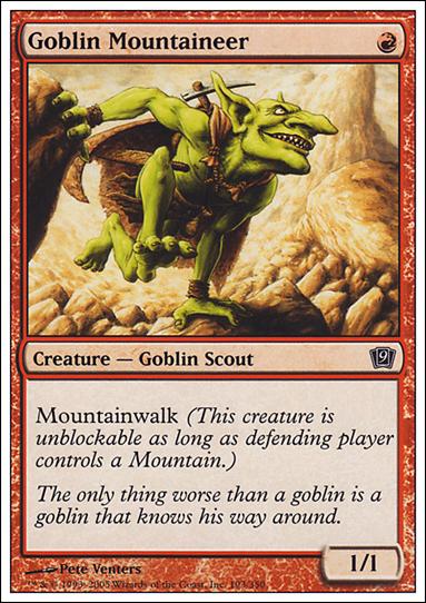Magic the Gathering: 9th Edition (Base Set) card 193 Goblin Mountaineer