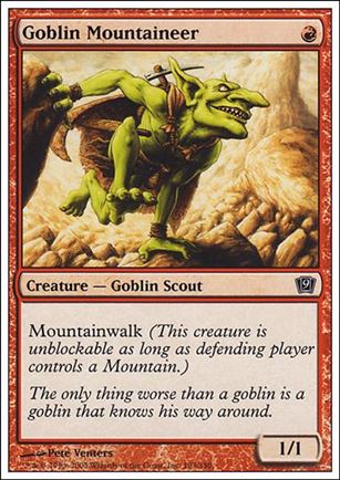 Magic the Gathering: 9th Edition (Base Set) card 193 Goblin Mountaineer