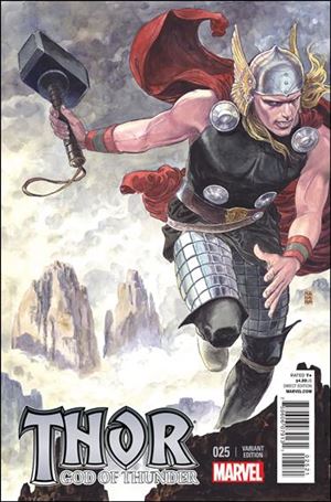 Thor: God of Thunder issue 25-B Milo Manara Cover