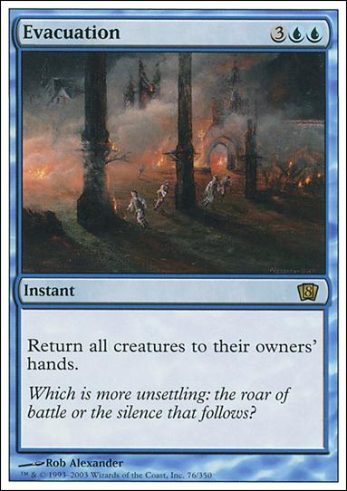 Magic the Gathering: 8th Edition (Base Set) card 76 Evacuation