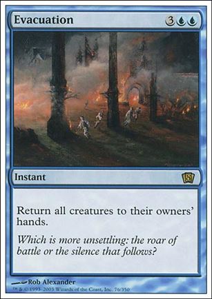 Magic the Gathering: 8th Edition (Base Set) card 76 Evacuation