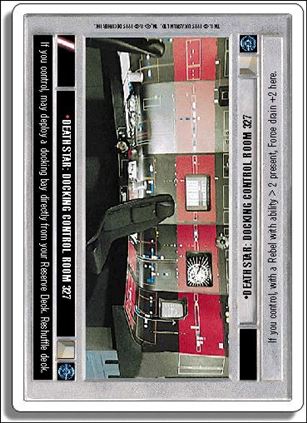 Star Wars: Premiere Introductory Two-Player Game (Base Set) card 3 Death Star: Docking Control Room 327