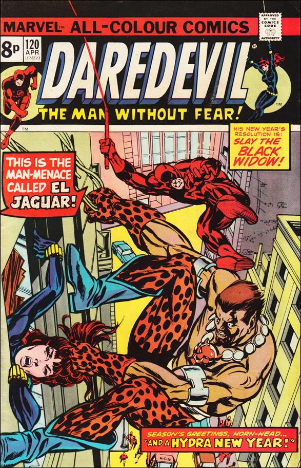 Daredevil (1964) issue 120-B UK Price Cover
