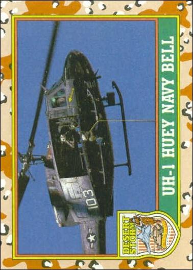 Desert Storm: Series 1 (Base Set) card 13 UH-1 Huey Navy Bell