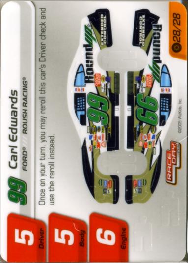 NASCAR Race Day 2005 (Base Set) card 28.1 Carl Edwards