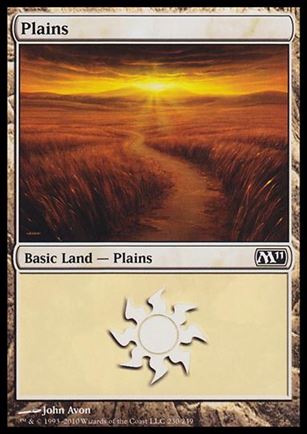 Magic the Gathering: 2011 Core Set (Base Set) card 230 Plains