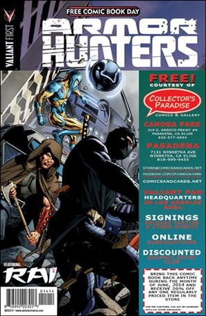 Valiant FCBD 2014 Armor Hunters Special issue nn-BK Collector's Paradise (Winnetka) Cover