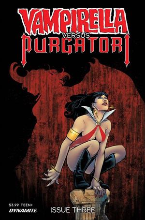 Vampirella vs Purgatori issue 3-F Alvaro Sarraseca Cover