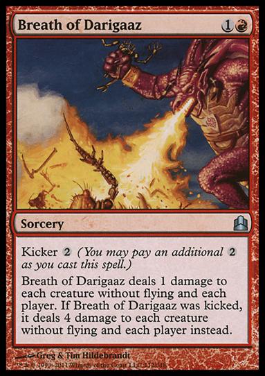 Magic the Gathering: Commander (Base Set) card 112 Breath of Darigaaz