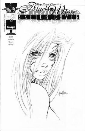 Top Cow Classics in Black and White: Witchblade issue 1-B DF Sketch Edition