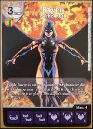 DC Comics Dice Masters War of Light card 64-B Raven: Rachel Roth (Full Art)