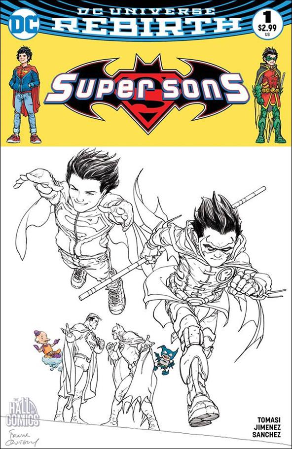 Super Sons issue 1-Q Frank Quitely Hall of Comic B&W Cover 1/1500