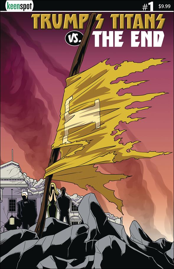 Trump's Titans vs The End issue 1-C Cape on a Stick Cover
