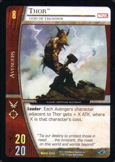 Avengers: VS System (Base Set) card MAV-024 Thor