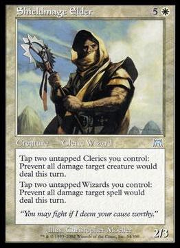 Magic the Gathering: Onslaught (Base Set) card 54 Shieldmage Elder