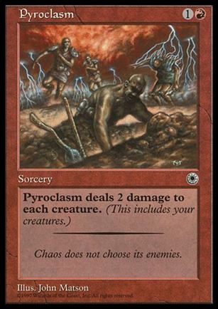 Magic the Gathering: Portal (Base Set) card 143 Pyroclasm
