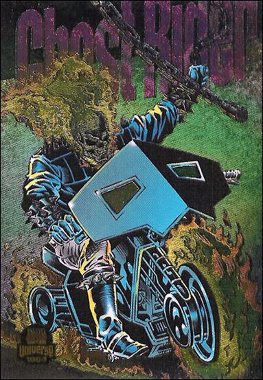 Marvel Universe: Series 5 (Power Blast Subset) card 3 Ghost Rider (Rainbow Foil)